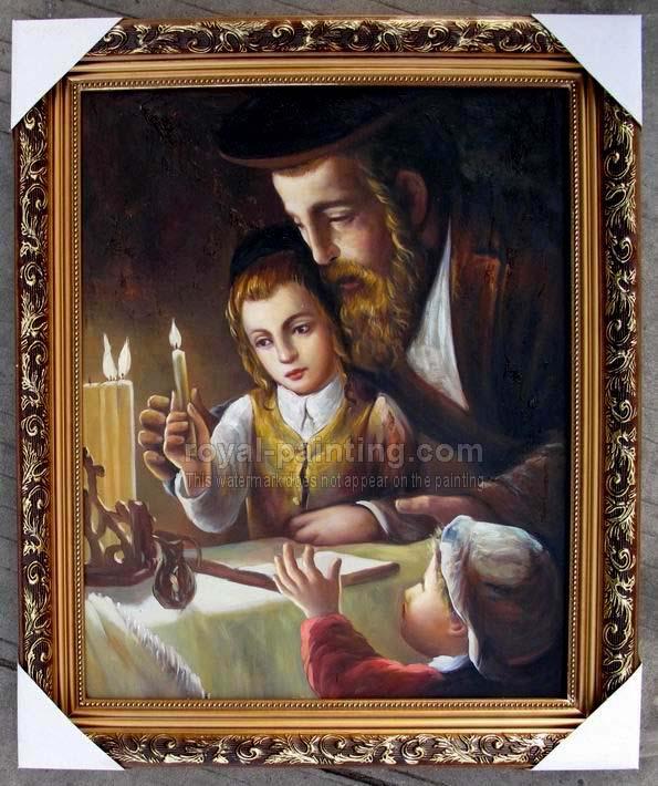 Jewish oil painting