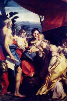Correggio : Madonna with St. Jerome (The Day)