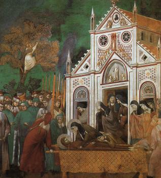 Giotto : St.Francis Mourned by St.Clare