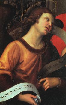 Raphael : Angel, fragment of the Baronci Altarpiece