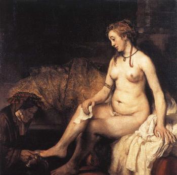 Rembrandt : Bathsheba at her Bath