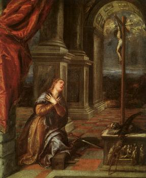 Titian : St. Catherine of Alexandria at Prayer