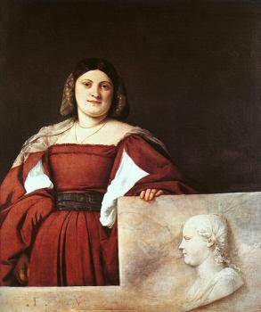 Titian : Portrait of a Woman called,La Schiavona