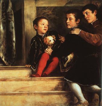 Titian : Votive Portrait of the Vendramin Family