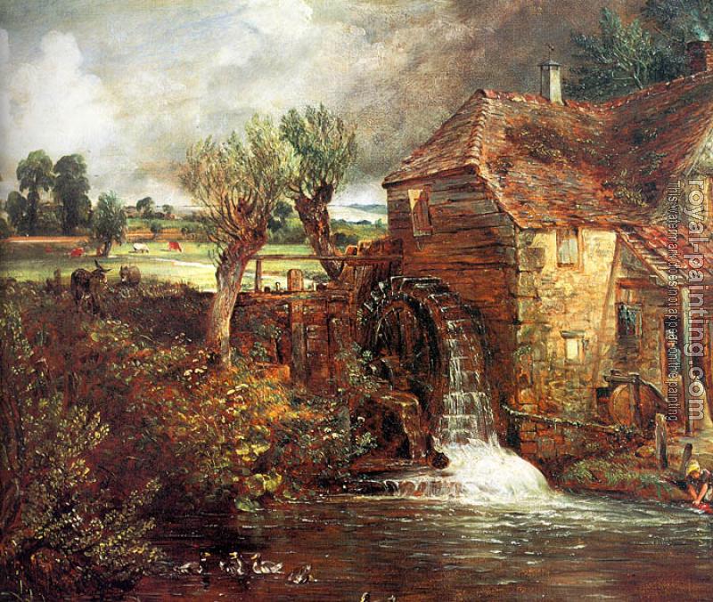 A Mill at Gillingham in Dorset by John Constable Oil Painting