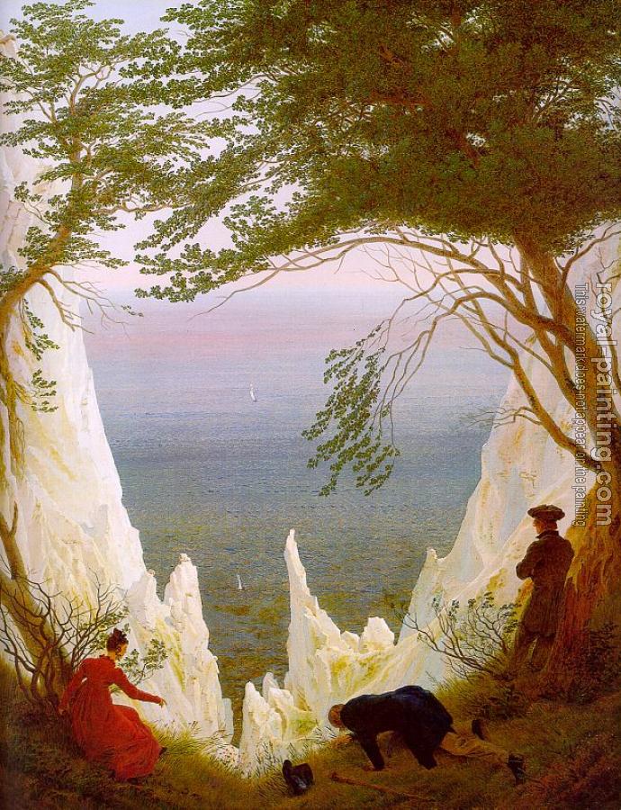 Chalk Cliffs on Rugen by Caspar David Friedrich Oil Painting Reproduction
