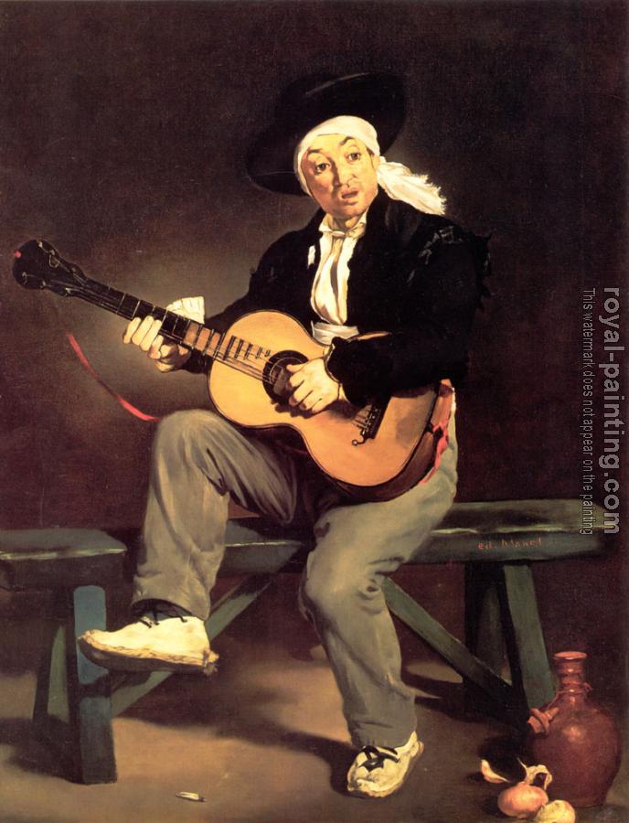 The Spanish Singer (The Guitar Player) by Edouard Oil Painting