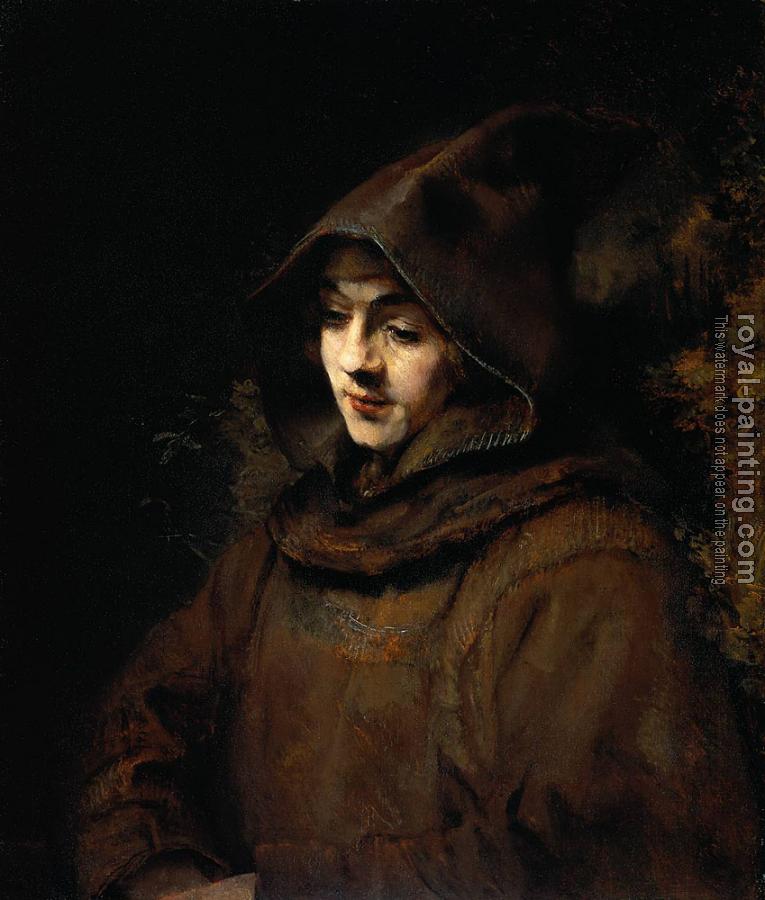 Rembrandt : Rembrandt's son Titus, as a monk