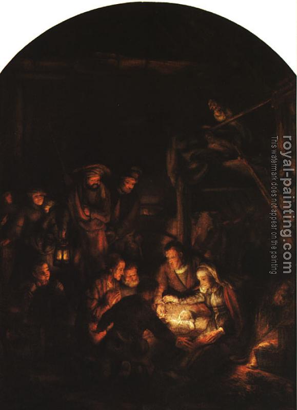 Rembrandt : The Adoration of the Shepherds
