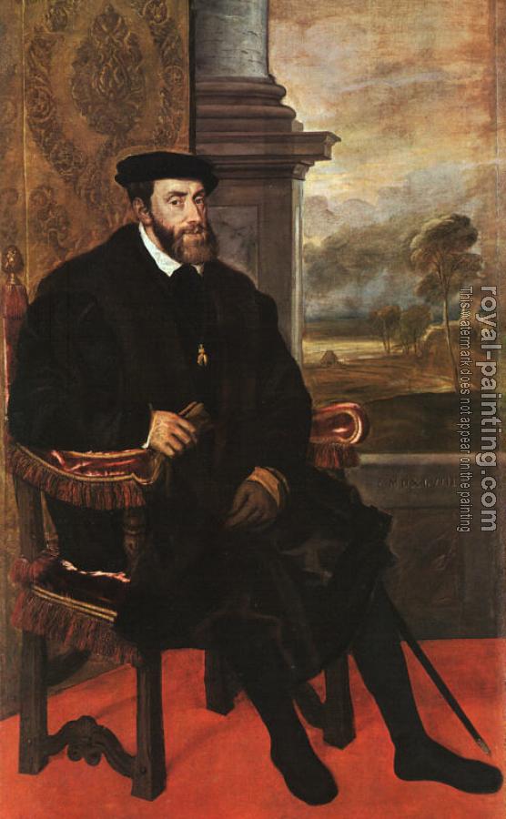 Titian : Charles V Seated