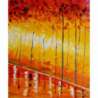 Stock canvas painting