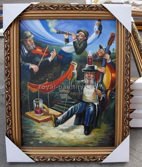Jewish art oil painting