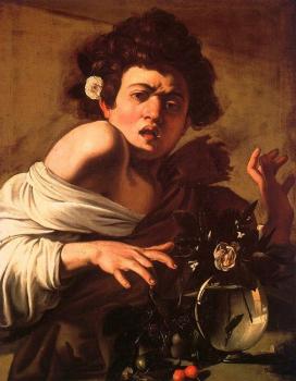 Caravaggio : Youth Bitten by a Green Lizard