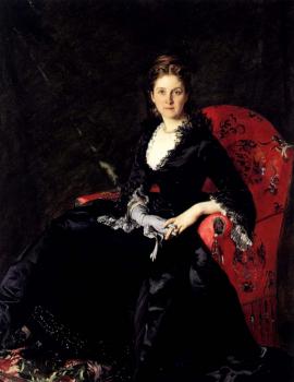Carolus-Duran : Portrait Of Mme N M Polovtsova