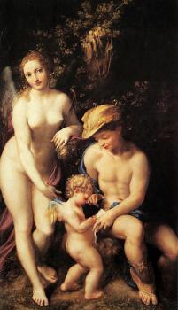 Correggio : Venus with Mercury and Cupid