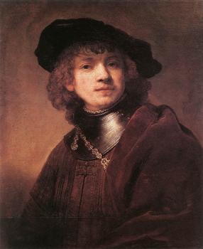 Rembrandt : Self-portrait as a Young Man