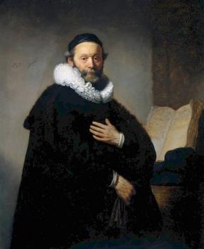 Rembrandt : Portrait of Johannes Wtenbogaert