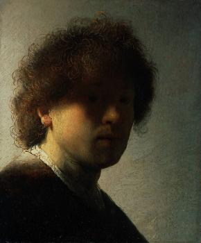 Rembrandt : Self-portrait at an early age