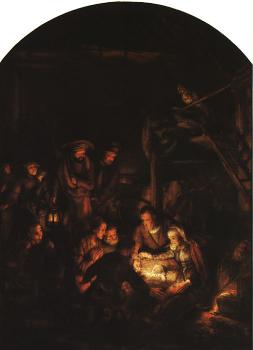 Rembrandt : The Adoration of the Shepherds