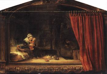 Rembrandt : The Holy Family with a Curtain