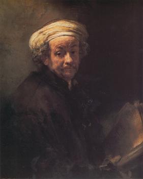 Rembrandt : Self portrait as the apostle Paul