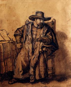 Rembrandt : Portrait Of Cornelis Claesz
