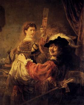 Rembrandt : Self-portrait with Saskia in the Parable of the Prodigal Son