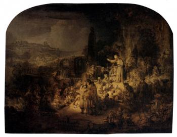 Rembrandt : St. John The Baptist Preaching