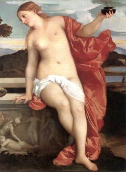 Titian : Sacred and Profane Love detail