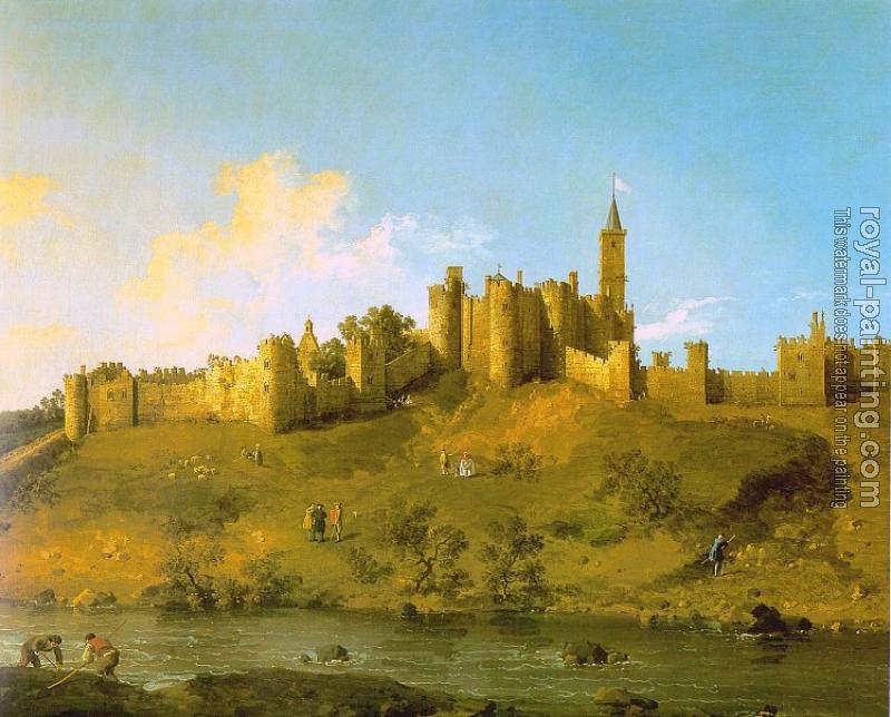 Canaletto : Alnwick Castle at Northumberland