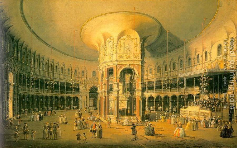 Canaletto : London, Ranelagh, the Interior of the Rotunda