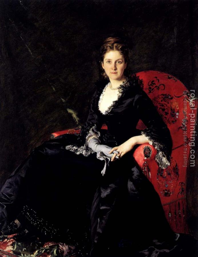 Carolus-Duran : Portrait Of Mme N M Polovtsova