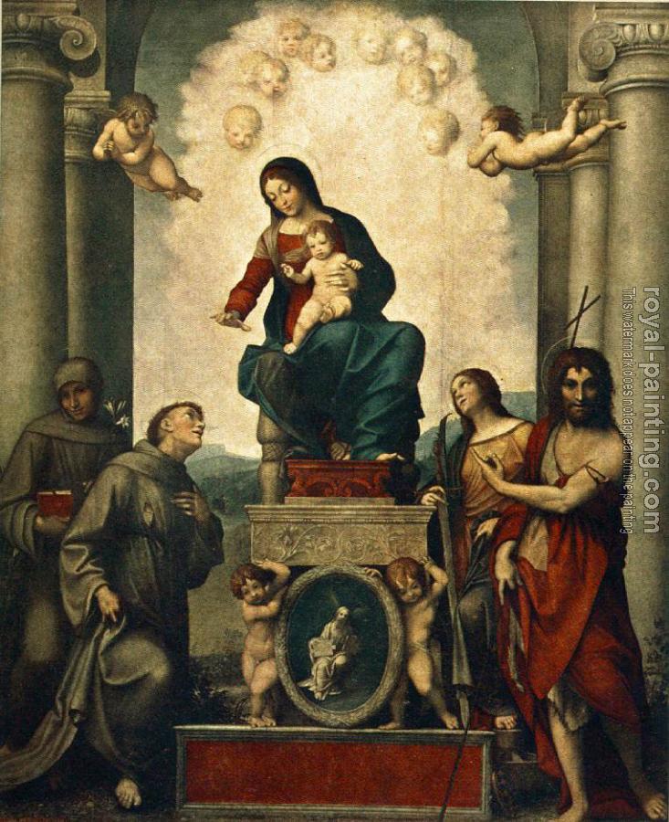 Correggio : Madonna with St. Francis