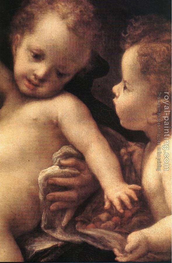Correggio : Virgin and Child with an Angel (detail)