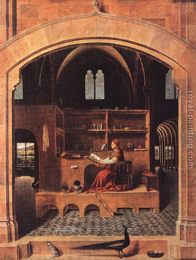 St. Jerome in his Study by Antonello Da Messina | Oil Painting Reproduction