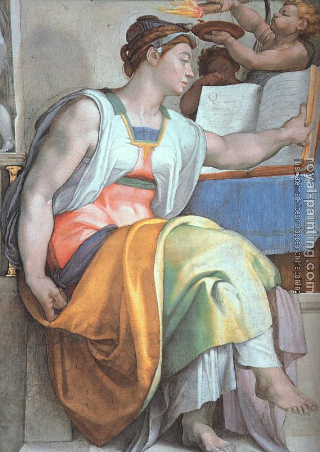 Michelangelo : The Erythraean Sibyl Michelangelo : The Erythraean Sibyl
