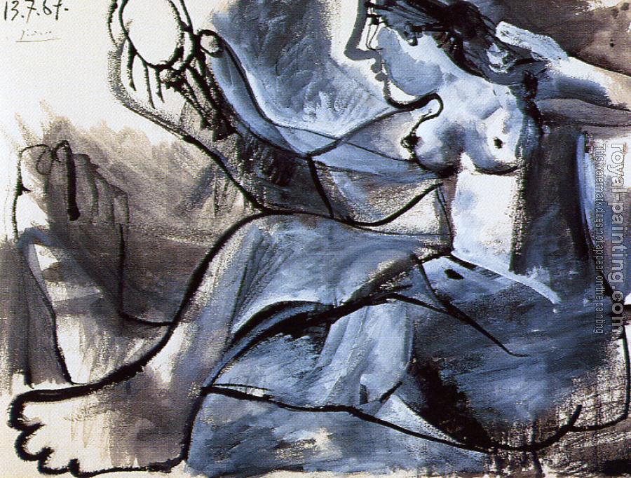 Pablo Picasso Reclining Nude Custom Framed Lithograph Rare Art Modern Spanish