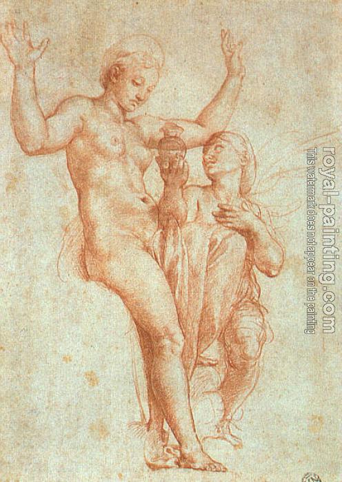 Raphael : Psyche presenting Venus with water from the Styx