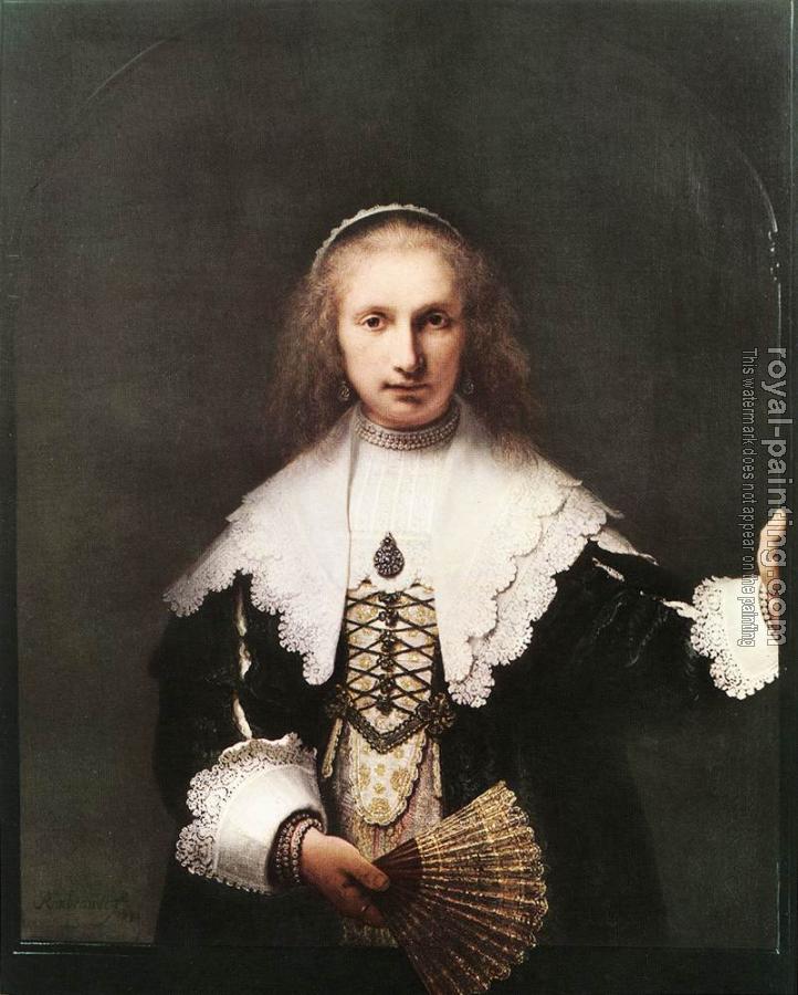 Rembrandt : Portrait of Agatha Bas