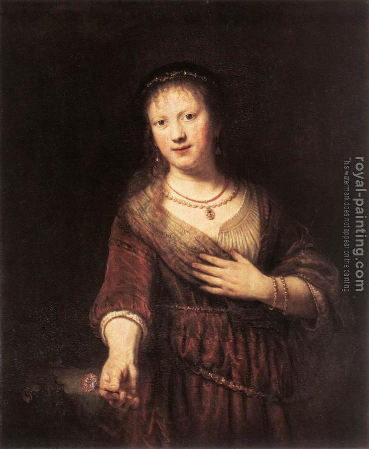 Rembrandt : Saskia as Flora