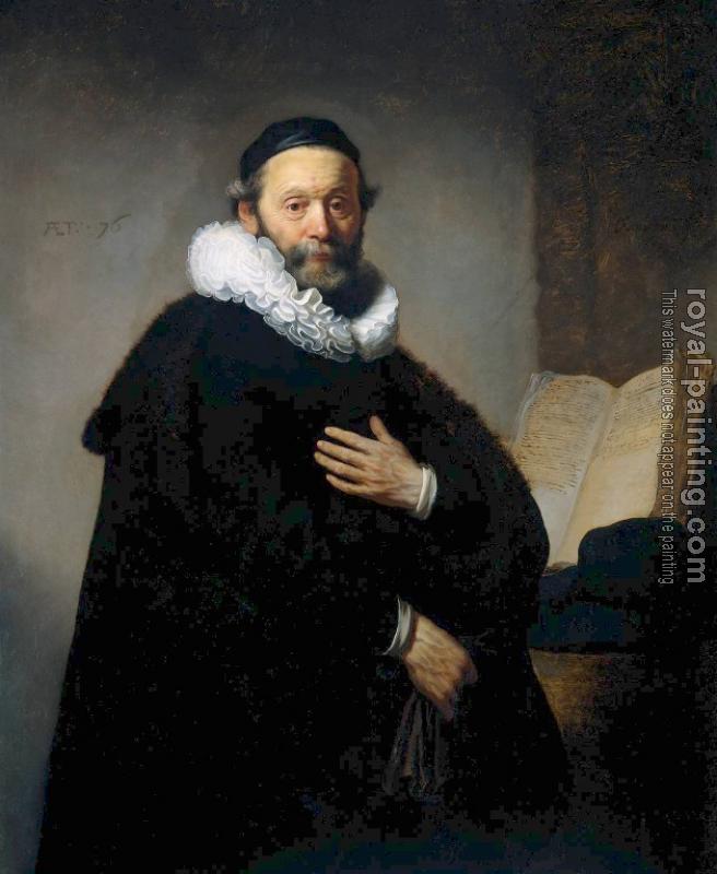 Rembrandt : Portrait of Johannes Wtenbogaert Rembrandt : Portrait of Johannes Wtenbogaert