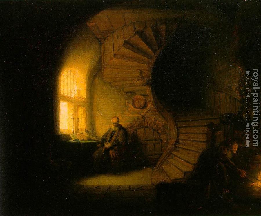 Rembrandt : Philosopher in Meditation