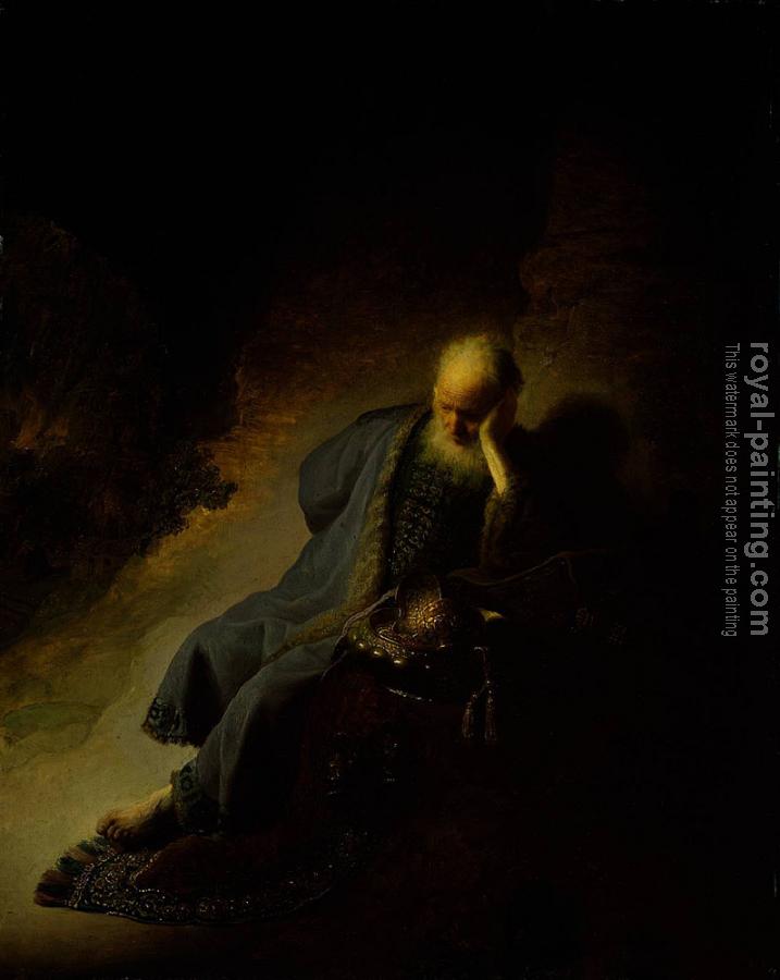 Rembrandt : Jeremiah mourning over the Destruction of Jerusalem