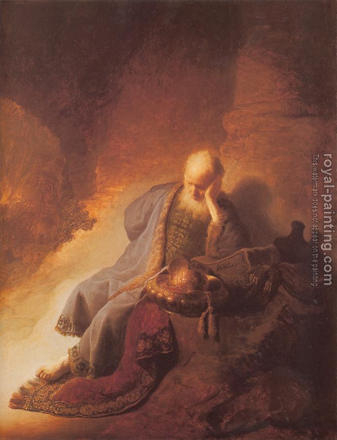 Rembrandt : Jeremiah Lamenting the Destruction of Jerusalem II