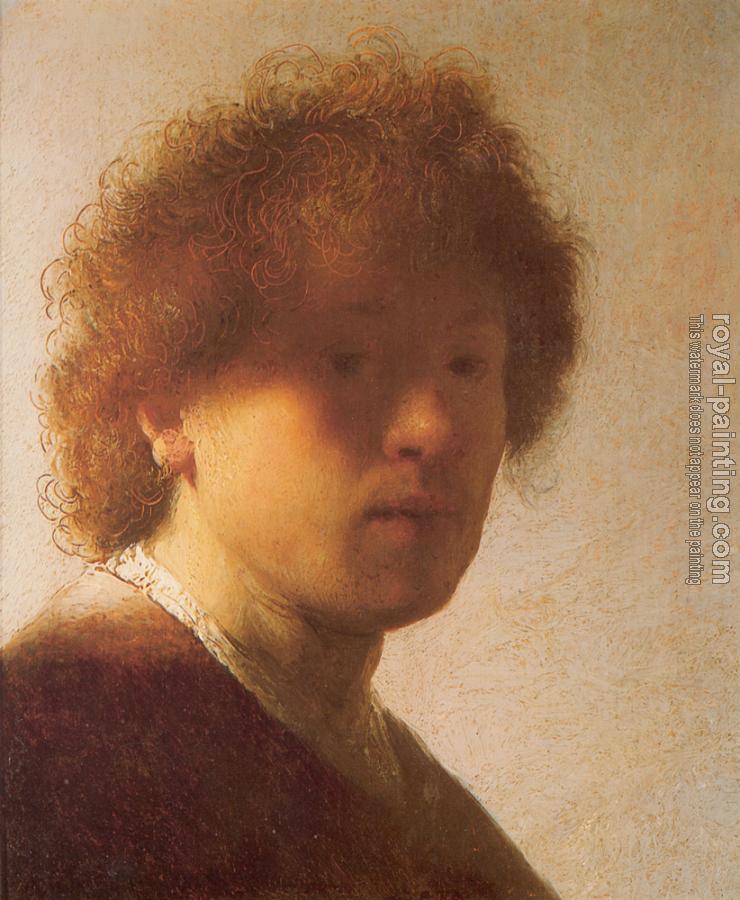 Rembrandt : Self-portrait at an early age II Rembrandt : Self-portrait at an early age II