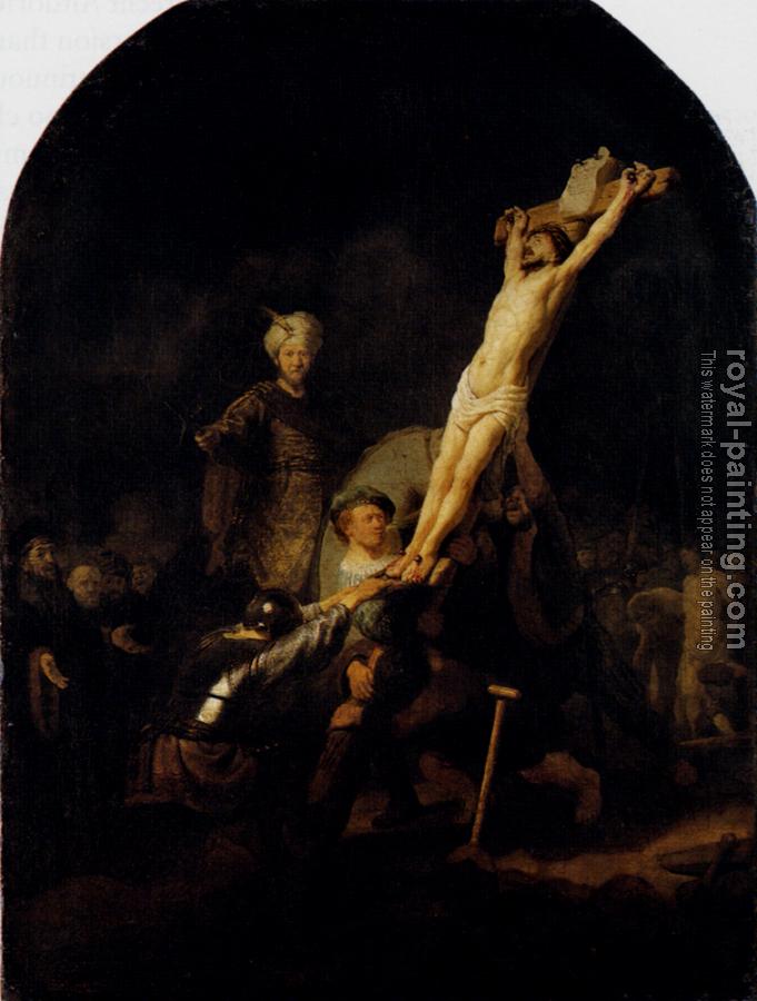 Rembrandt : The raising of the cross