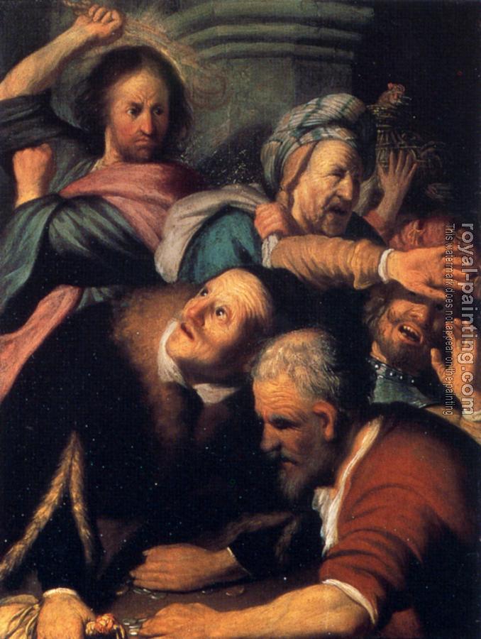 Rembrandt : Christ Driving the Moneychangers from the Temple