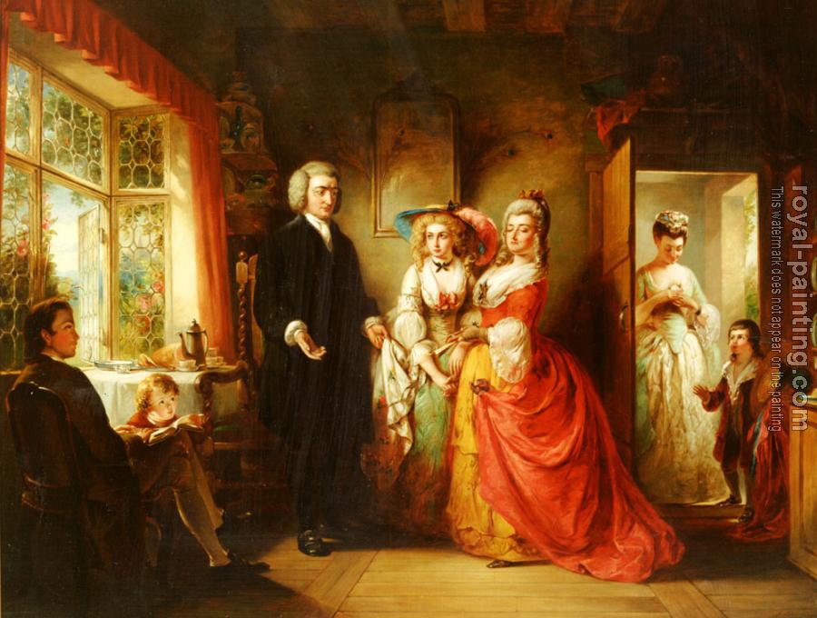 The Vicar Of Wakefield By Abraham Solomon Oil Painting Reproduction