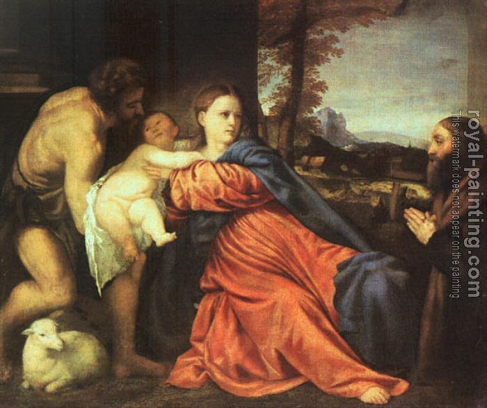Titian : Holy Family and Donor