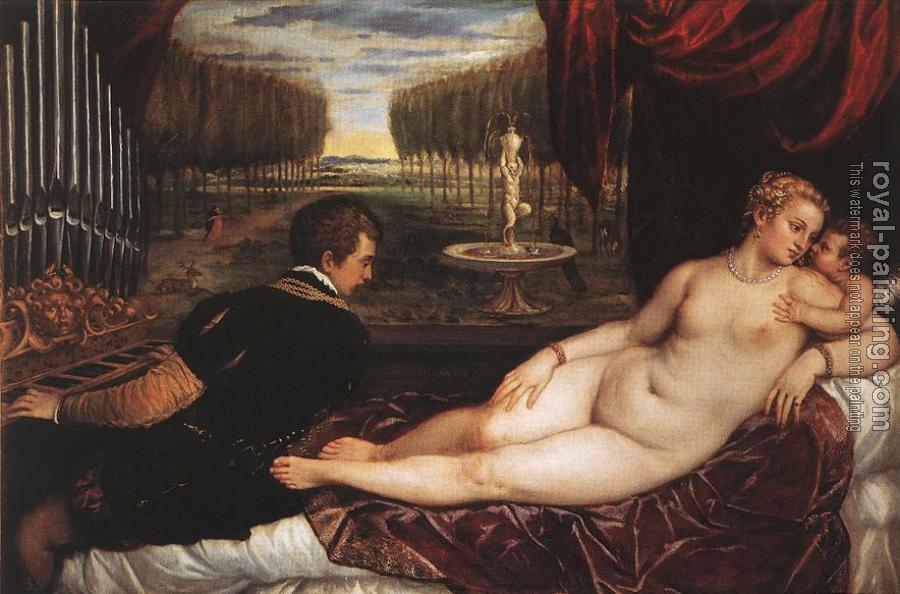 Titian : Venus with Organist and Cupid